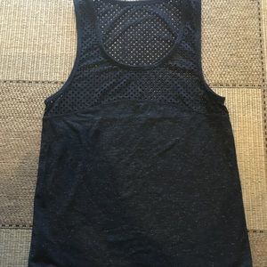 Glittery Black Lorna Jane Muscle Tank